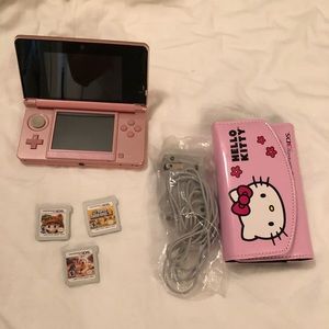 Nitendo 3Ds with chips game and case